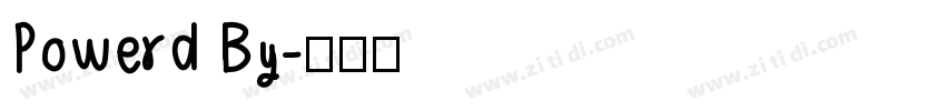 Powerd By字体转换